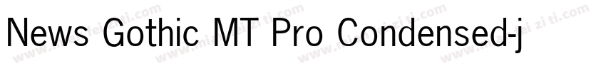 News Gothic MT Pro Condensed字体转换